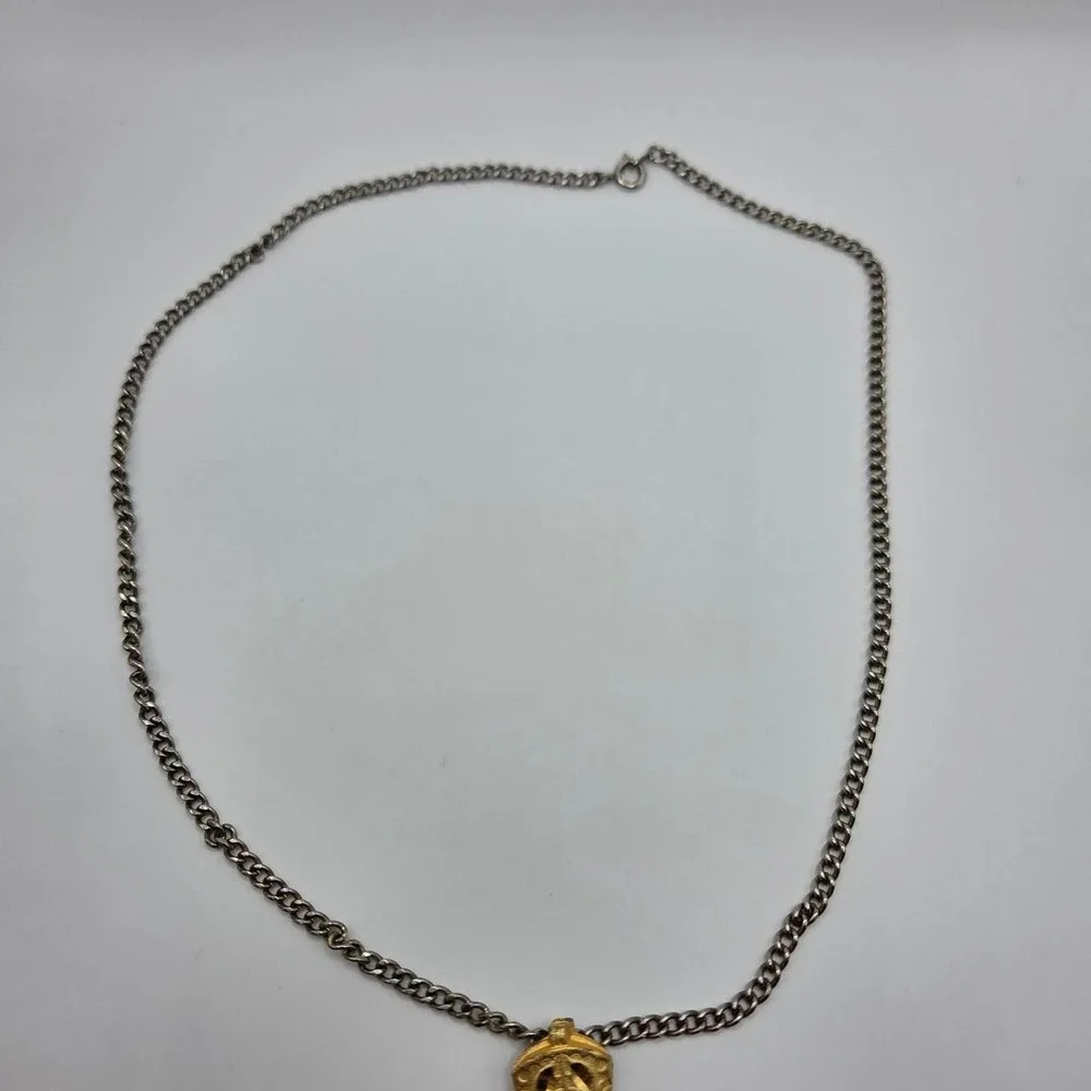 Unbranded Cowboy Boot Necklace Women OS Gold Silver Good Rhinestone Western Spur